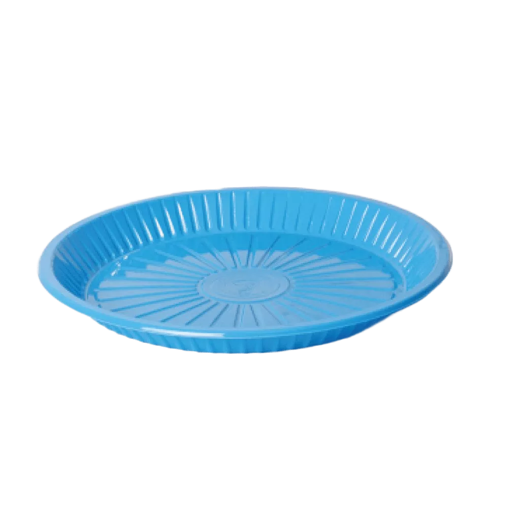 Плоские круглые пластины - Синий, Round Tray # 26