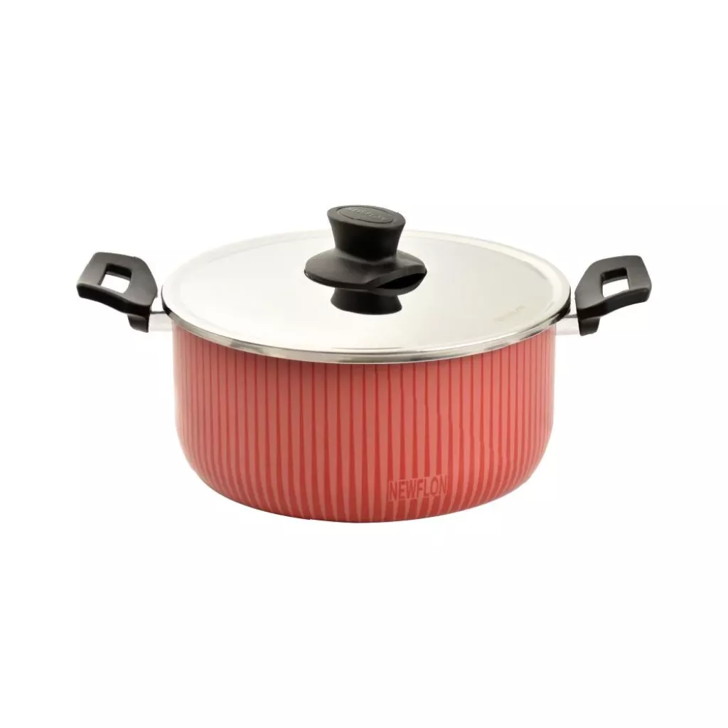 Non-stick neoprene pot with lid - 32 سم