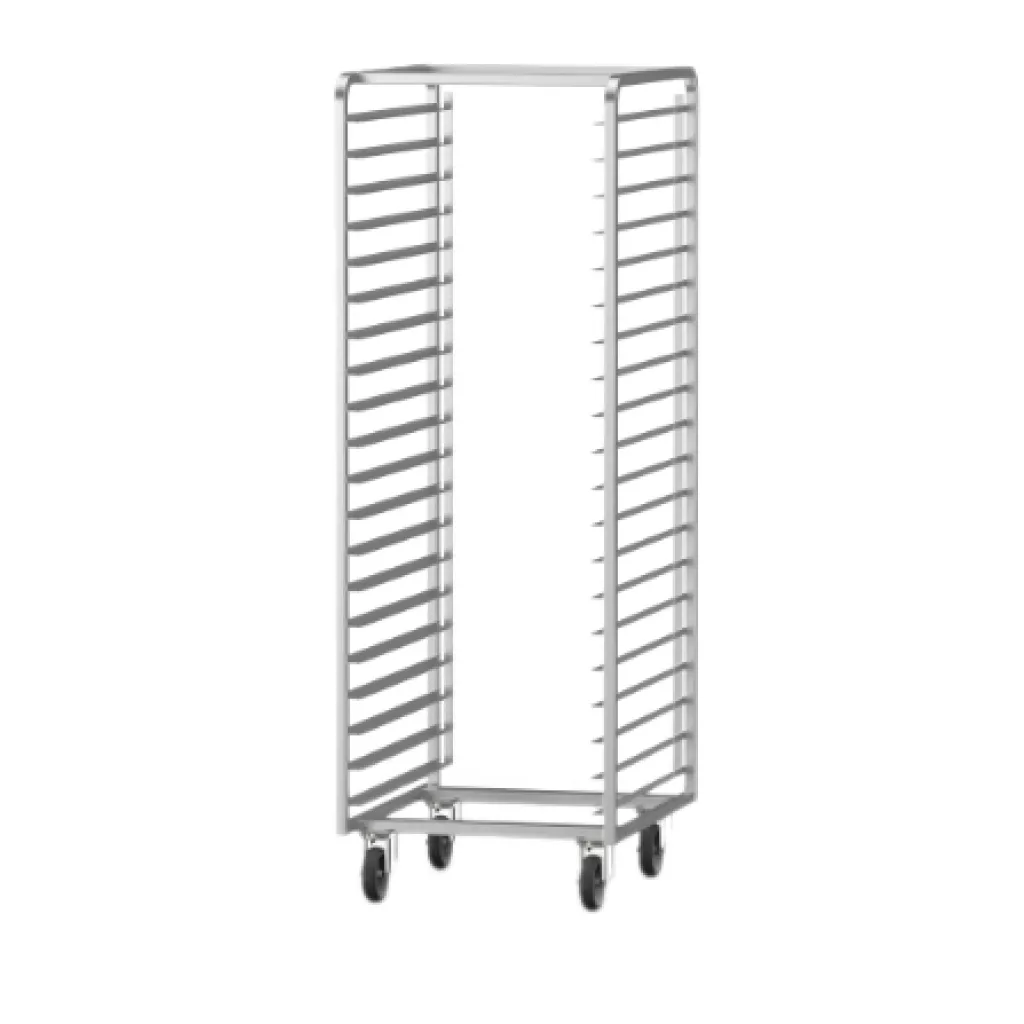 Trolley with tray racks