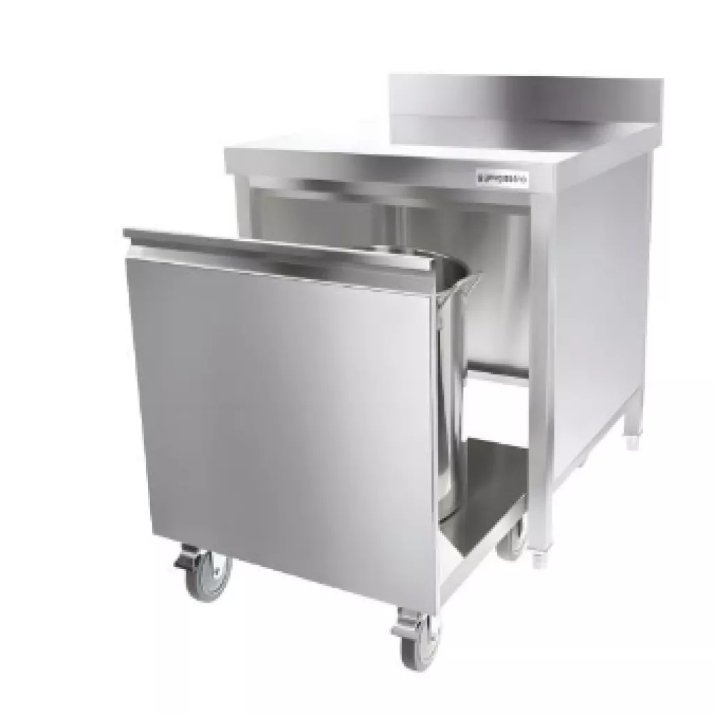 Stainless steel transport cart - مسطحة مع طاولة علوية