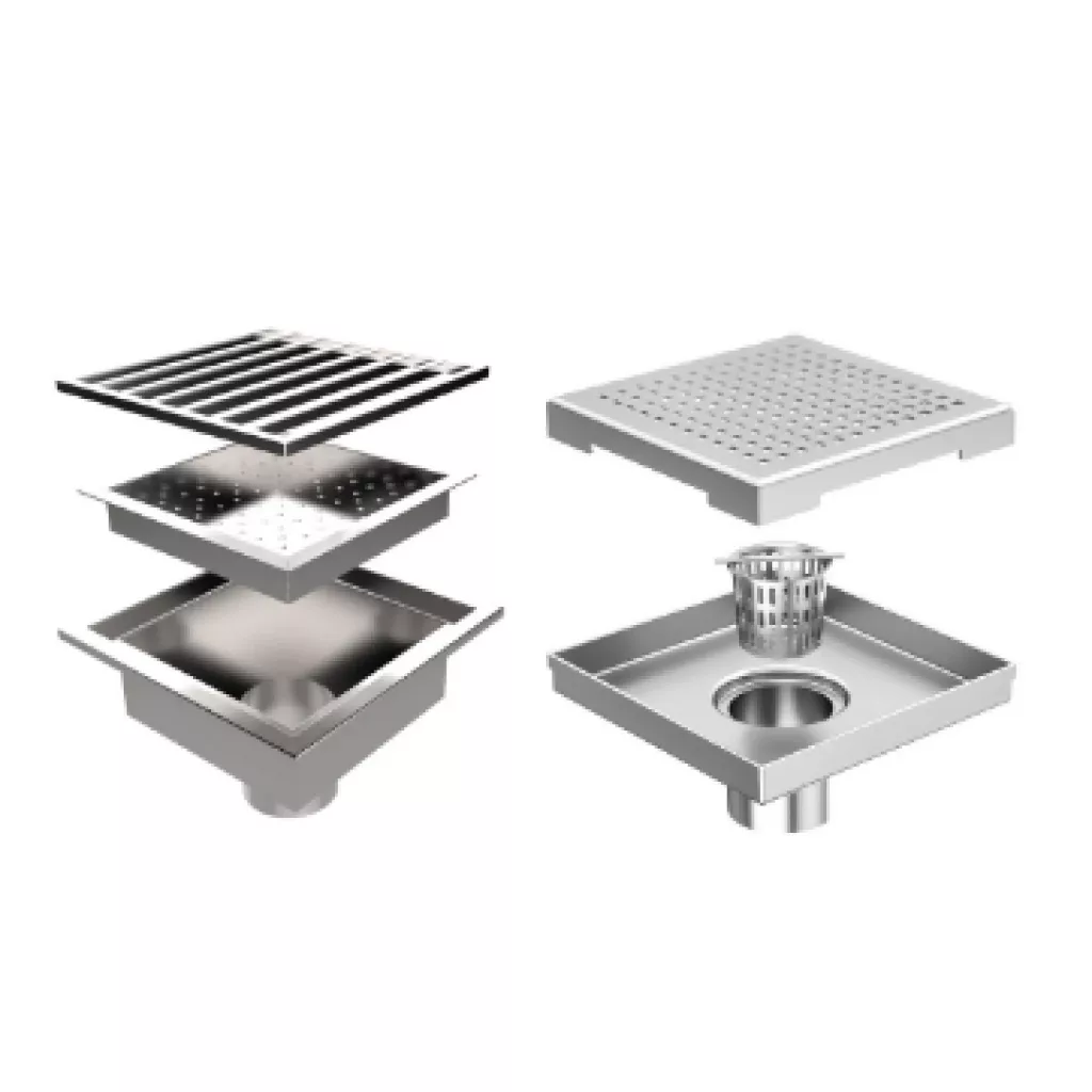 Floor drain with filter mesh