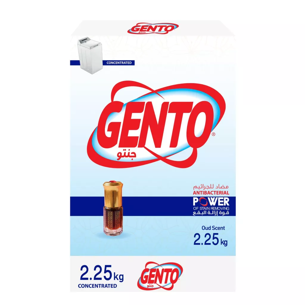GENTO Powder Detergent - Oud HF - 4X2.25 Kg C