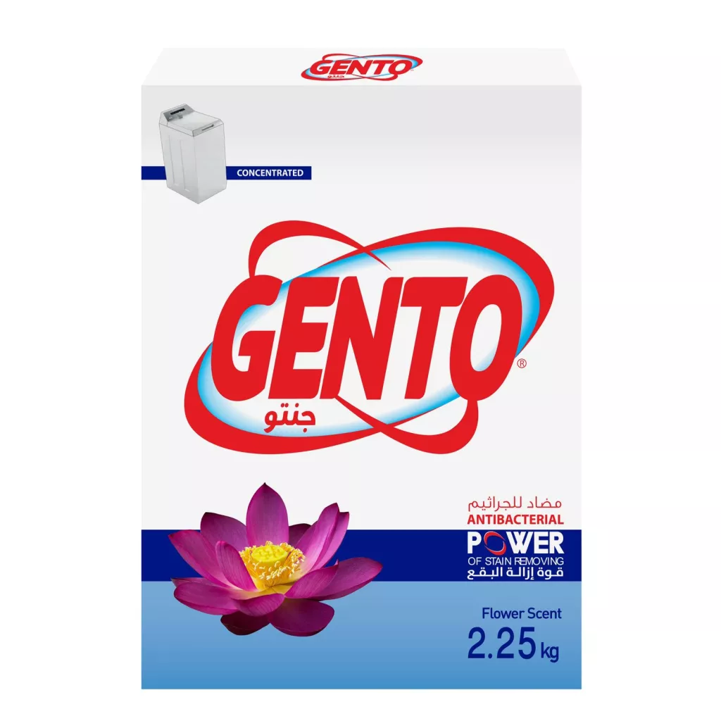 GENTO Powder Detergent - Flower HF - 4X2.25 Kg C