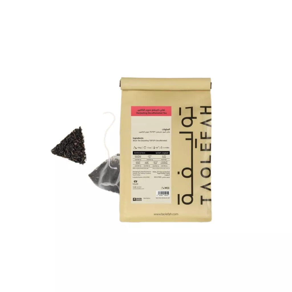 Thé Darjeeling (FTGFOP1) - Décaféiné - 30 كيس