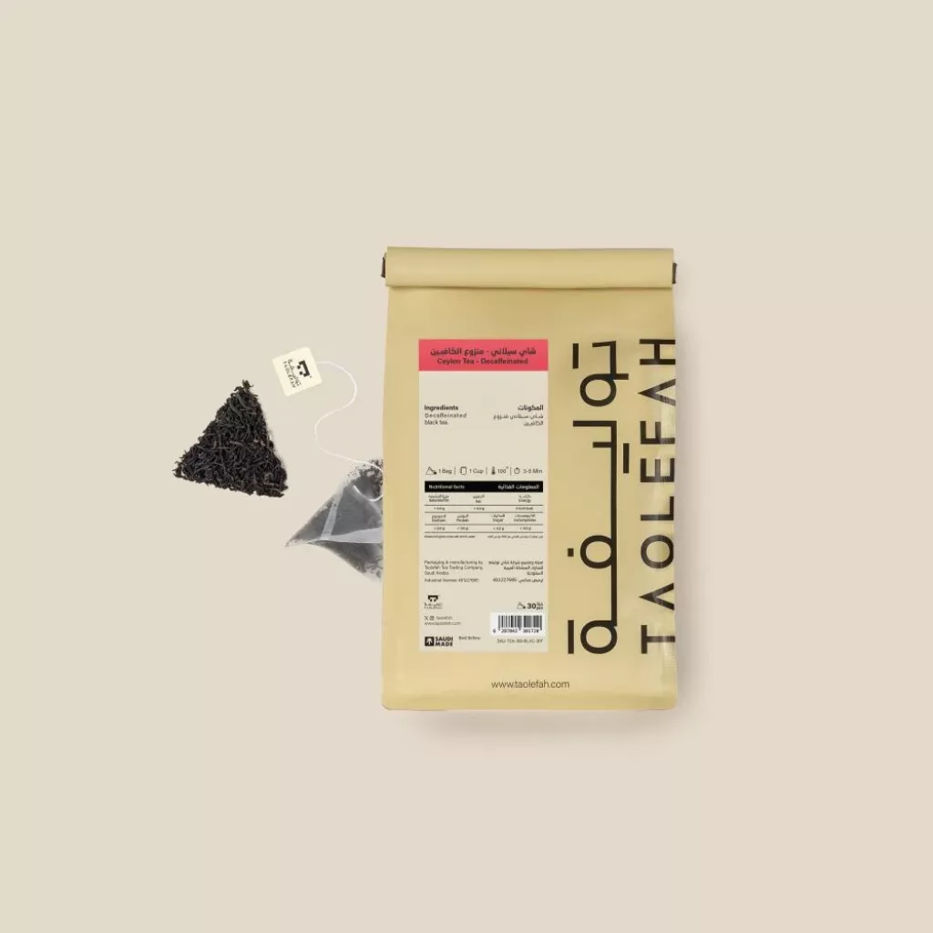 Thé de Ceylan - Décaféiné - 30 كيس