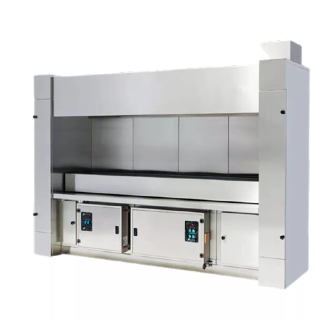 Grill with Chimney and Purification Filters