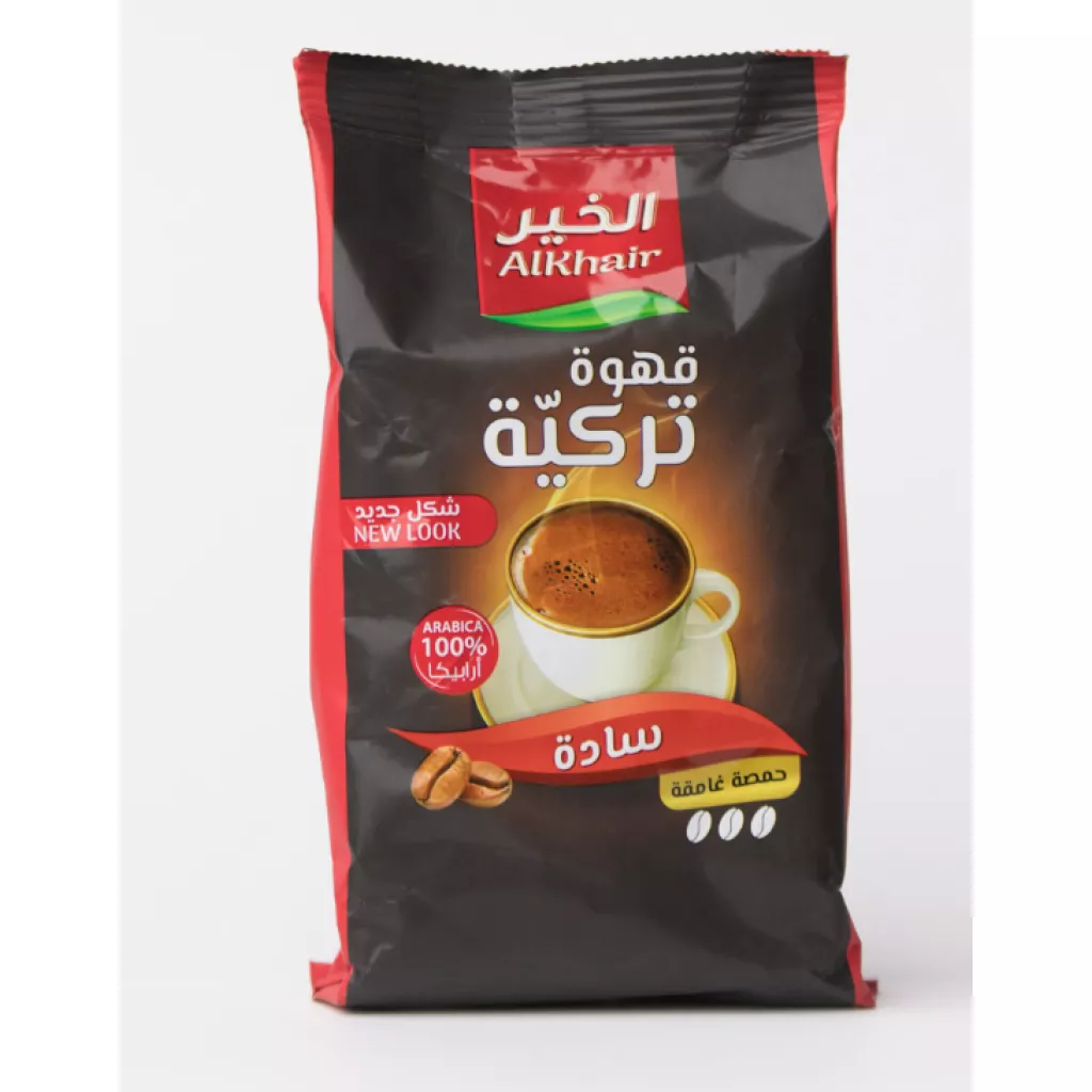 قهوه تركي سادة 100 جم * 24 كيس (حمصة غامقة)