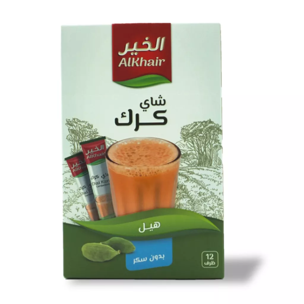 EMOJI Karak Tea with CARDAMOM Sugar free15g*12 Sticks *12 Boxes