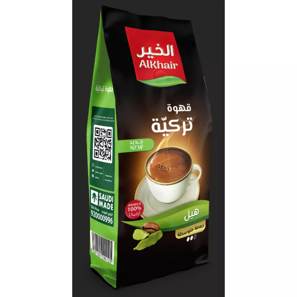 قهوة تركي حمصة وسط بالهيل 200 جم * 20 كيس