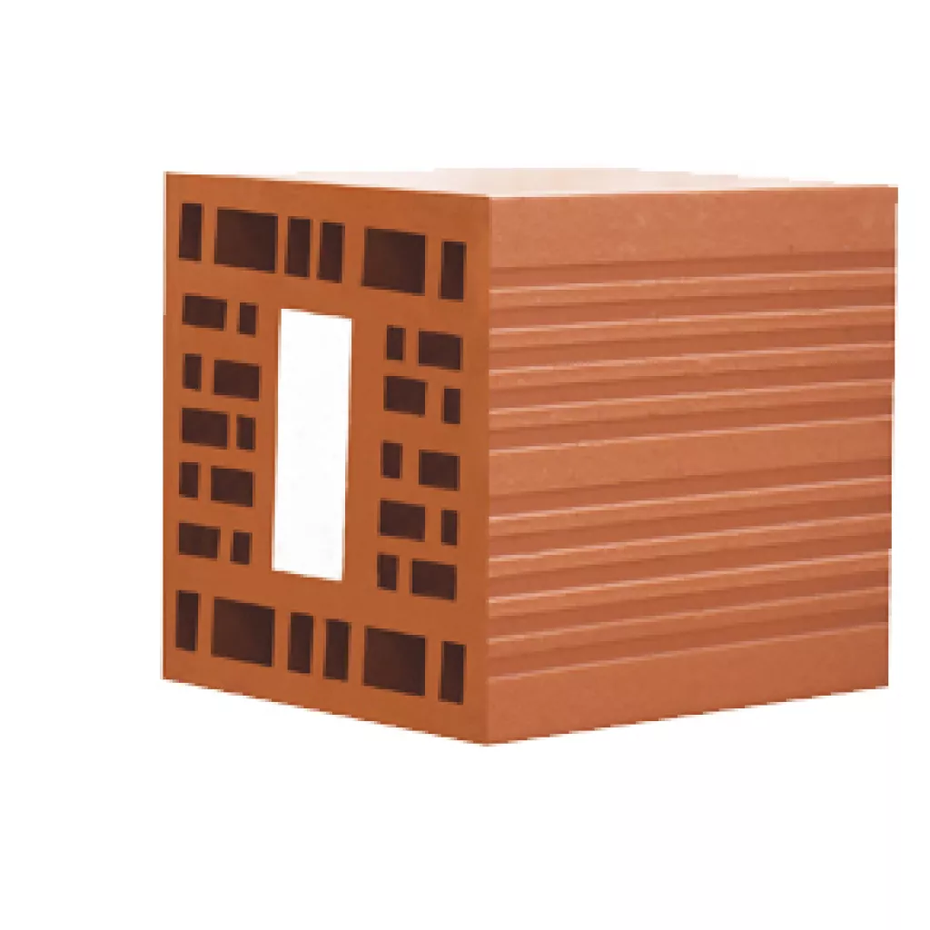 طوب مثقوب حامل معزول 20x20x20