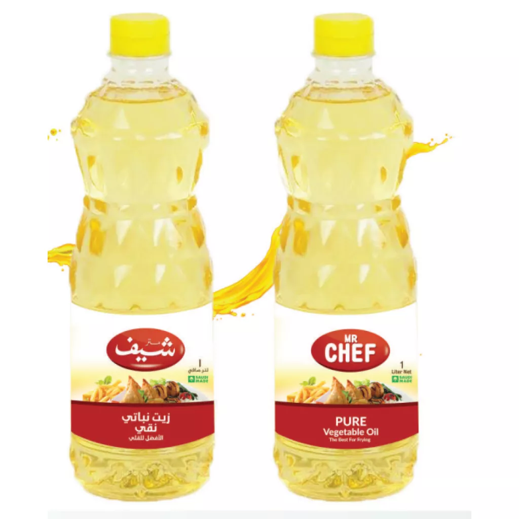 Pure vegetable oil is best for frying. - 1 لتر
