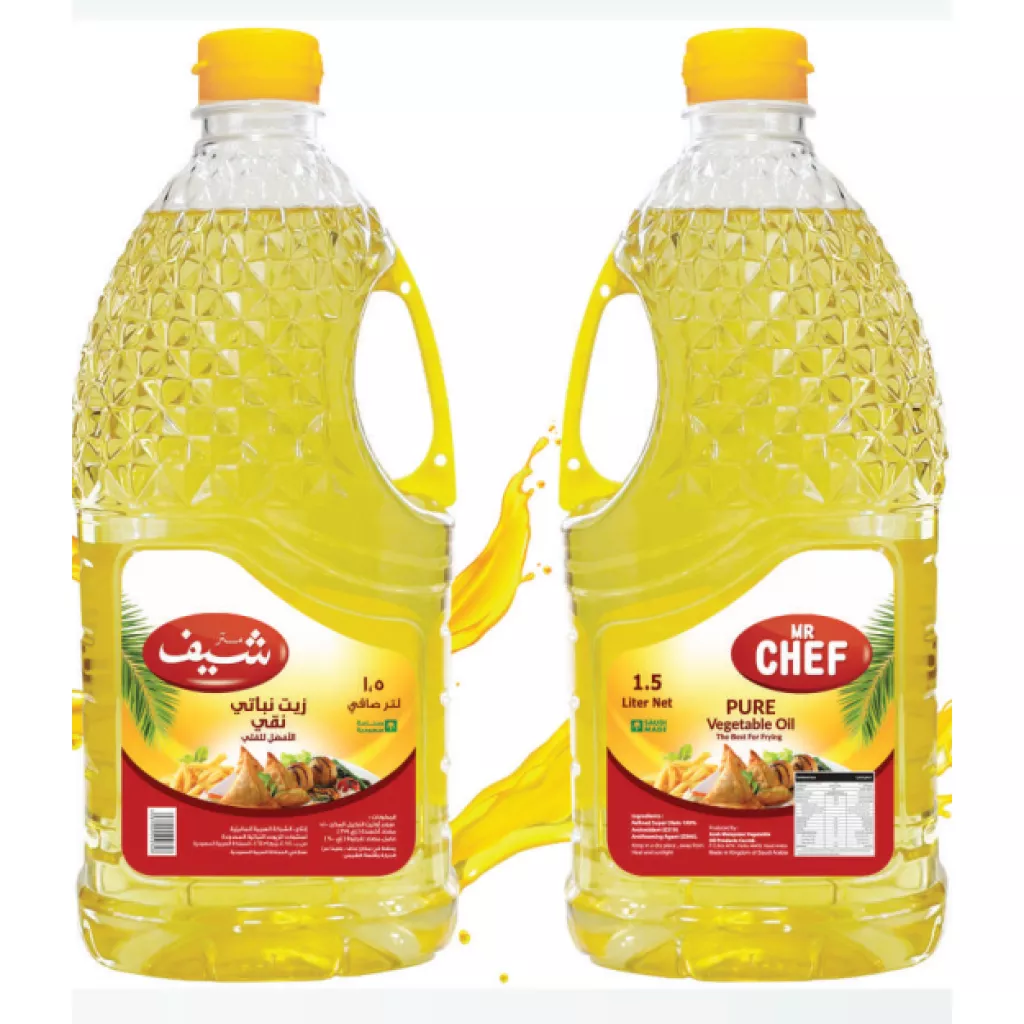 Pure vegetable oil is best for frying. - 1.5 لتر