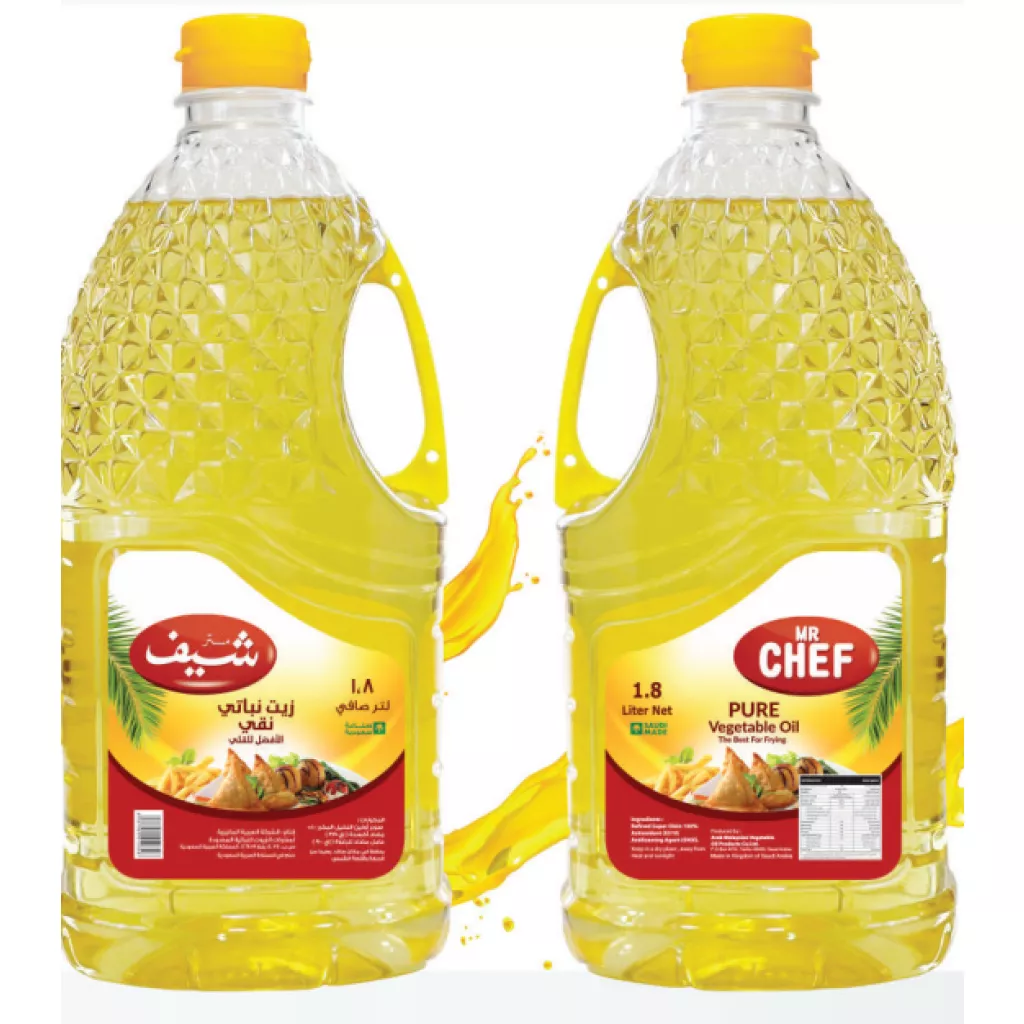 Pure vegetable oil is best for frying. - 1.8 لتر