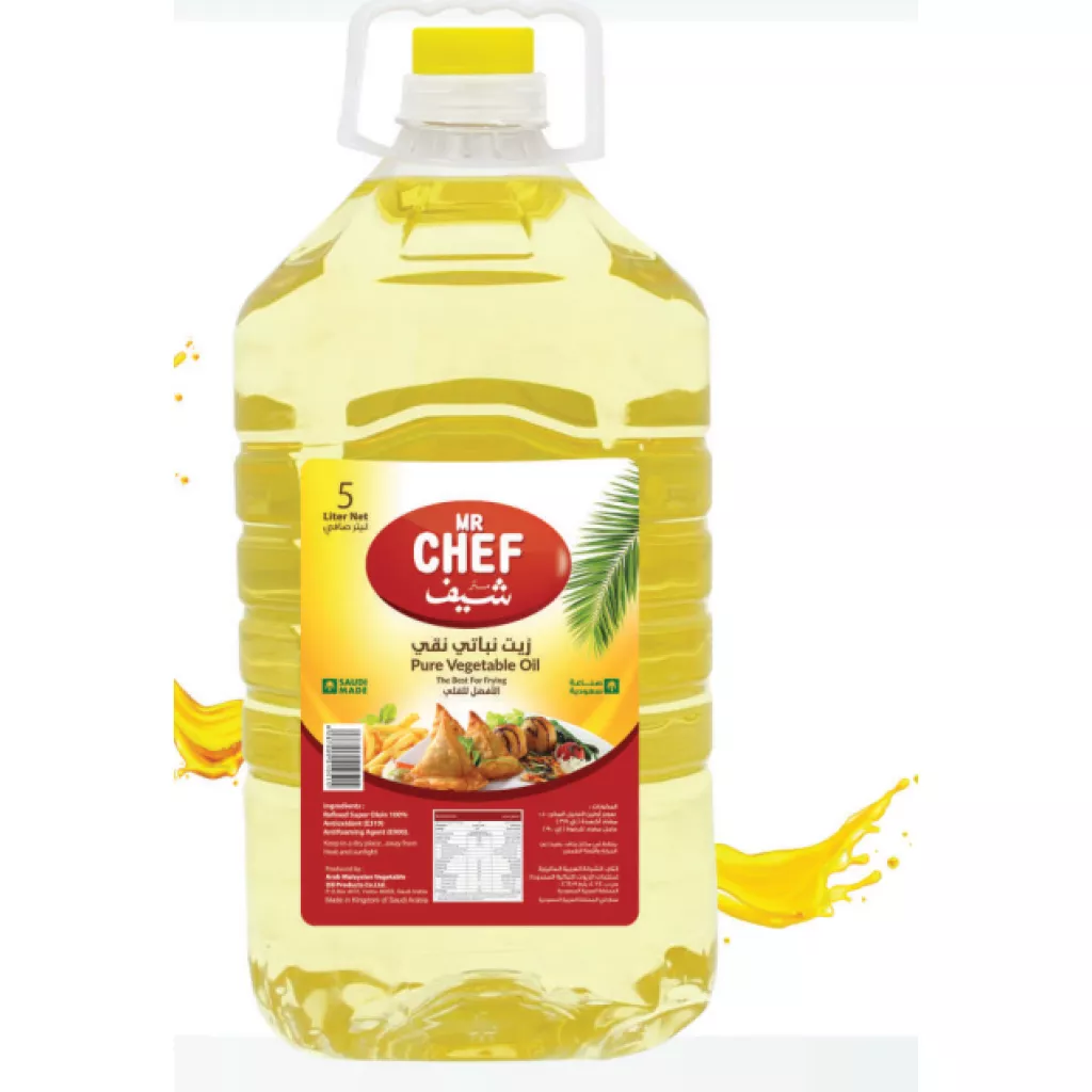 Pure vegetable oil is best for frying. - 5 لتر