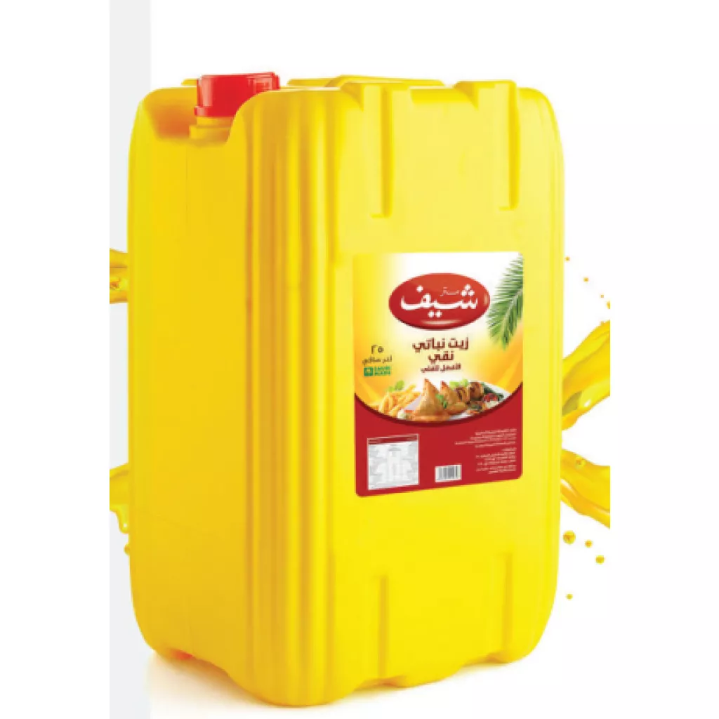 Pure vegetable oil is best for frying. - 25  لتر